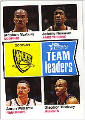 NBA 2001 / 02 Topps Heritage - No 98 - Team Leaders