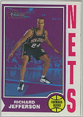 NBA 2001 / 02 Topps Heritage - No 142 - Richard Jefferson