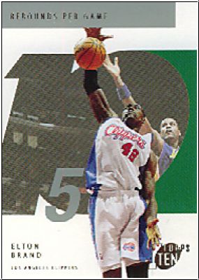 NBA 2002/03 Topps Ten - No 25 - Elton Brand
