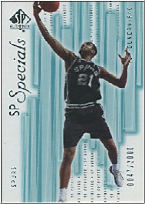 NBA 2001 / 02 SP Authentic - No 142 - Tim Duncan