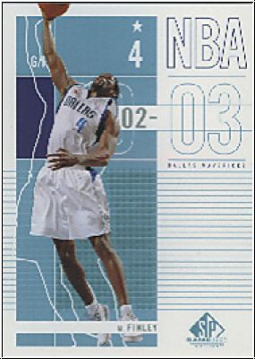 NBA 2002/03 SP Game Used - No 20 - Michael Finley