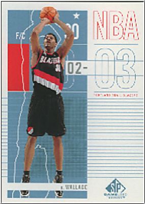 NBA 2002/03 SP Game Used - No 78 - Rasheed Wallace