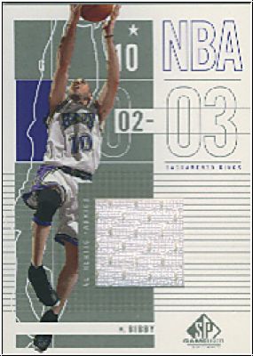 NBA 2002/03 SP Game Used - No 83 - Mike Bibby