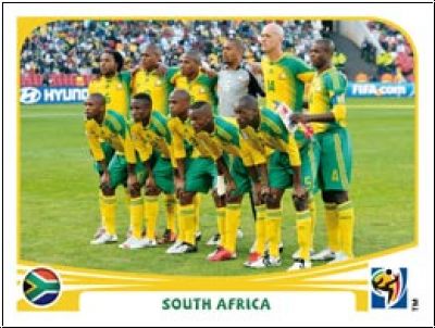 Fussball 2010 Panini WM Südafrika - No 30 - Team Südafrika