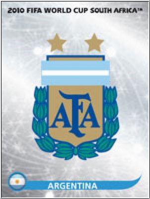 Soccer 2010 Panini World Cup South Africa - No 107 - Logo Argentina