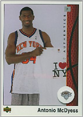 NBA 2002/03 UD Authentics - No 58 - Antonio McDyess