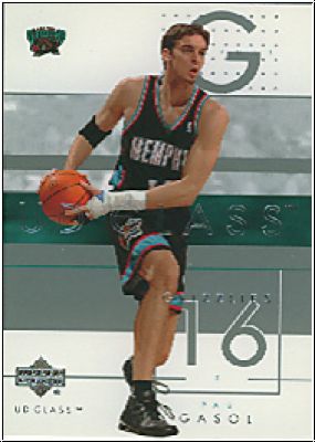 NBA 2002/03 UD Glass - No. 37 - Pau Gasol