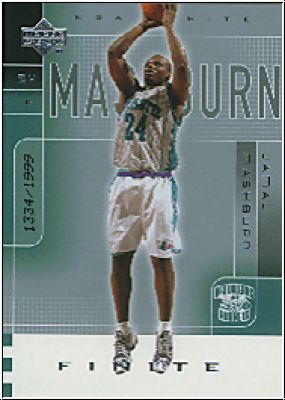 NBA 2002 / 03 Upper Deck Finite - No 62 - Jamal Mashburn