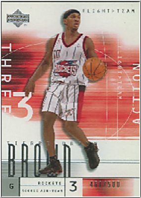 NBA 2001 / 02 Upper Deck Flight Team - No 91 - Tierre Brown