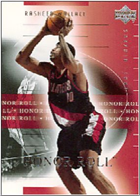NBA 2001 / 02 Upper Deck Honor Roll - No 71 - Rasheed Wallace