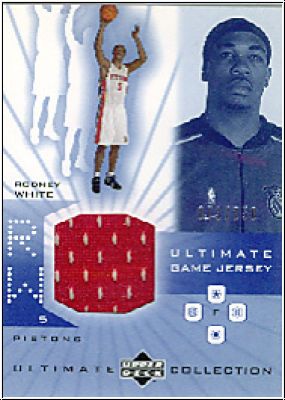 NBA 2001 / 02 Ultimate Collection Jerseys - No RW - Rodney White