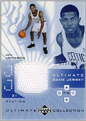 NBA 2001 / 02 Ultimate Collection Jerseys - No JJ - Joe Johnson