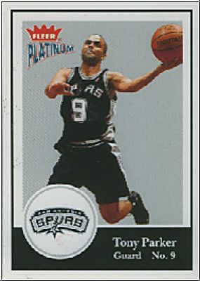 NBA 2003/04 Fleer Platinum - No 72 - Tony Parker