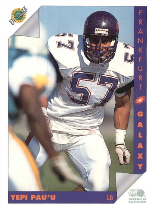 NFL 1992 Ultimate WLAF - No 40 - Yepi Pau'U