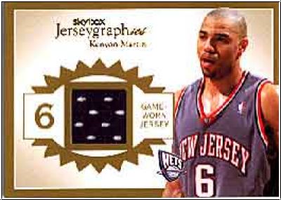 NBA 2003 / 04 SkyBox Autographics Jerseygraphics - No J-KM2