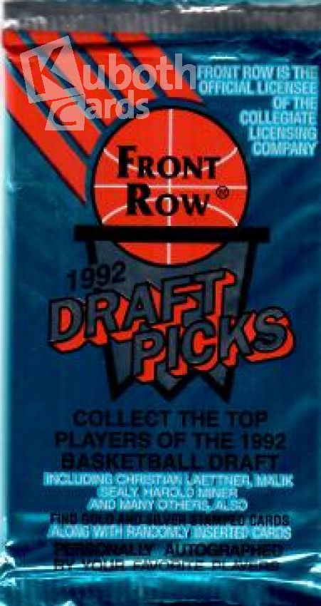 NBA 1992 Front Row Draft Picks