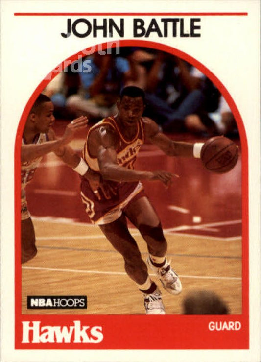 NBA 1989-90 Hoops - No 154 - John Battle