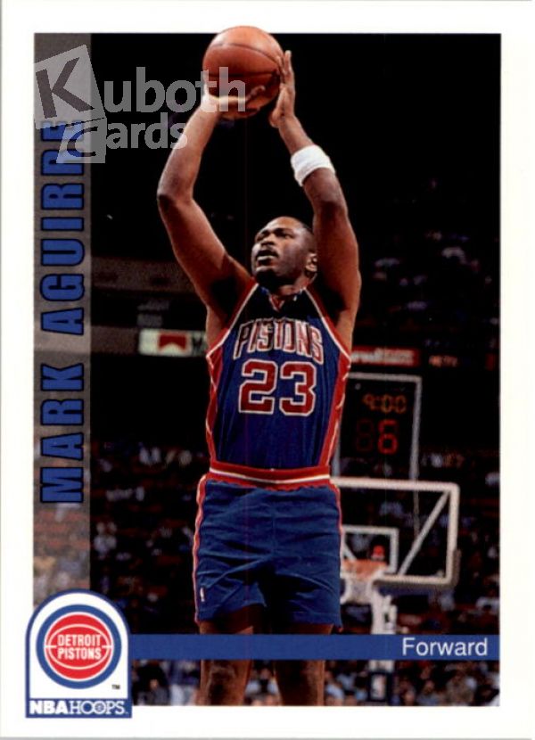 NBA 1992-93 Hoops - No 62 - Mark Aguirre