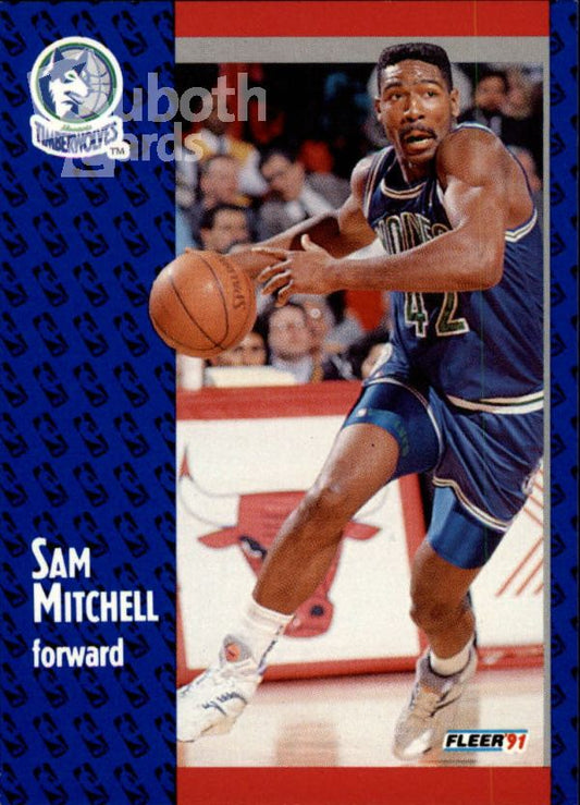 NBA 1991-92 Fleer - No 123 - Sam Mitchell