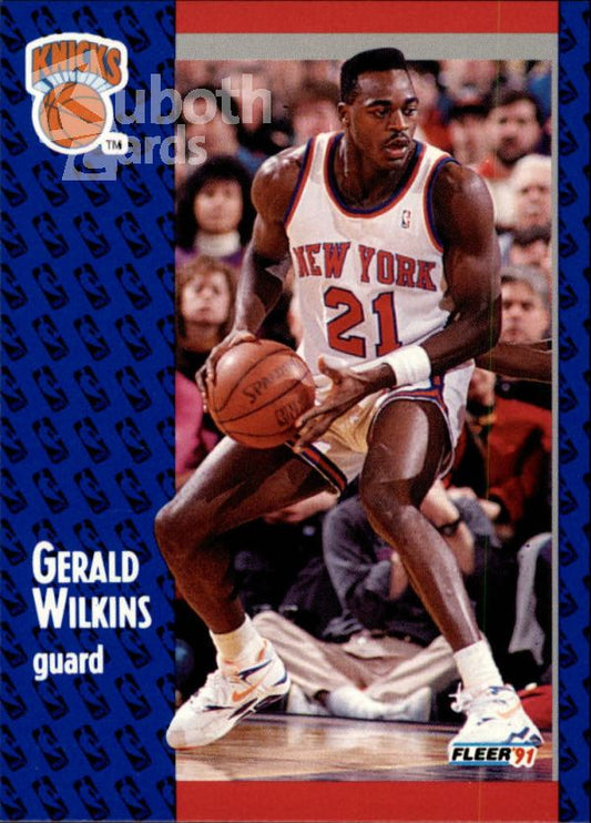 NBA 1991-92 Fleer - No 142 - Gerald Wilkins