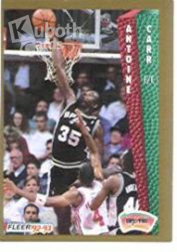 NBA 1992-93 Fleer - No 202 - Antoine Carr
