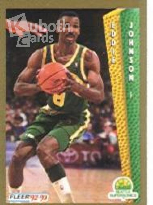 NBA 1992-93 Fleer - No 211 - Eddie Johnson