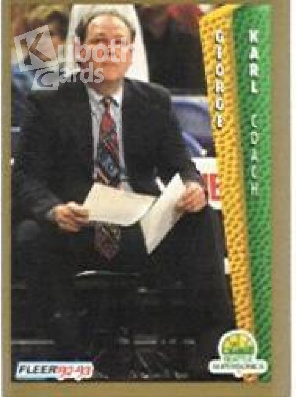 NBA 1992-93 Fleer - No 212 - George Karl
