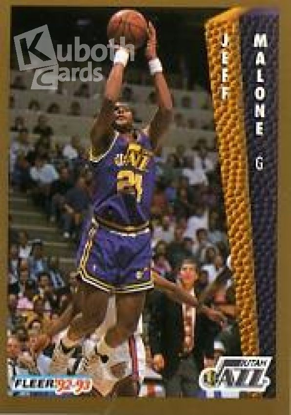 NBA 1992-93 Fleer - No. 224 - Jeff Malone