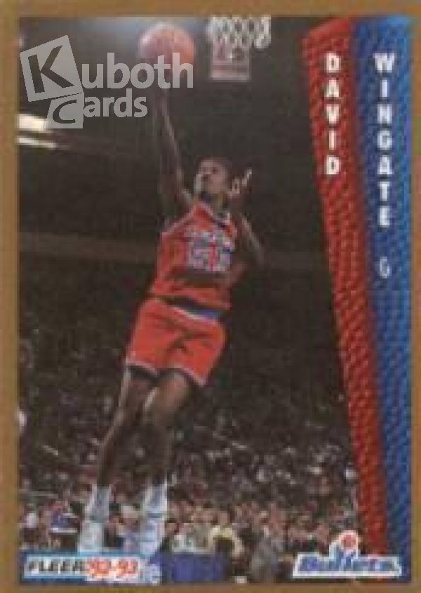 NBA 1992-93 Fleer - No. 237 - David Wingate