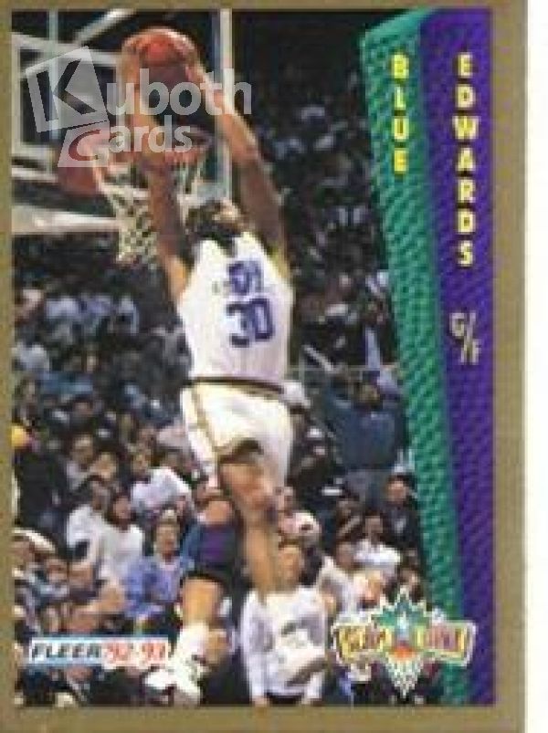 NBA 1992-93 Fleer - No. 290 - Blue Edwards