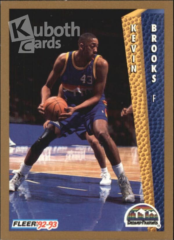 NBA 1992-93 Fleer - No. 327 - Kevin Brooks