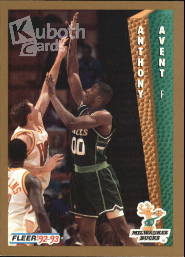 NBA 1992-93 Fleer - No. 371 - Anthony Avent