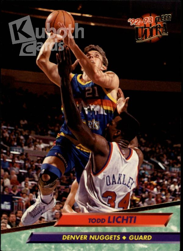 NBA 1992-93 Ultra - No. 51 - Todd Lichti