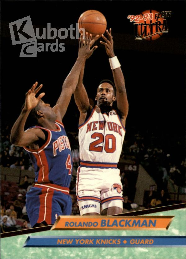 NBA 1992-93 Ultra - No. 319 - Rolando Blackman
