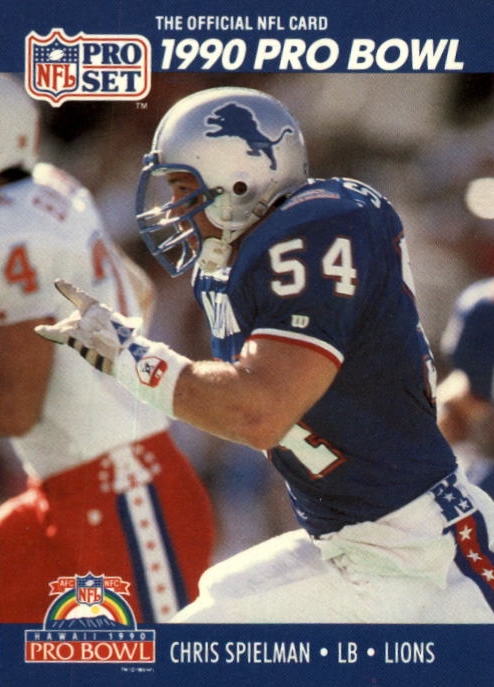 NFL 1990 ProSet - No 419 - Chris Spielman