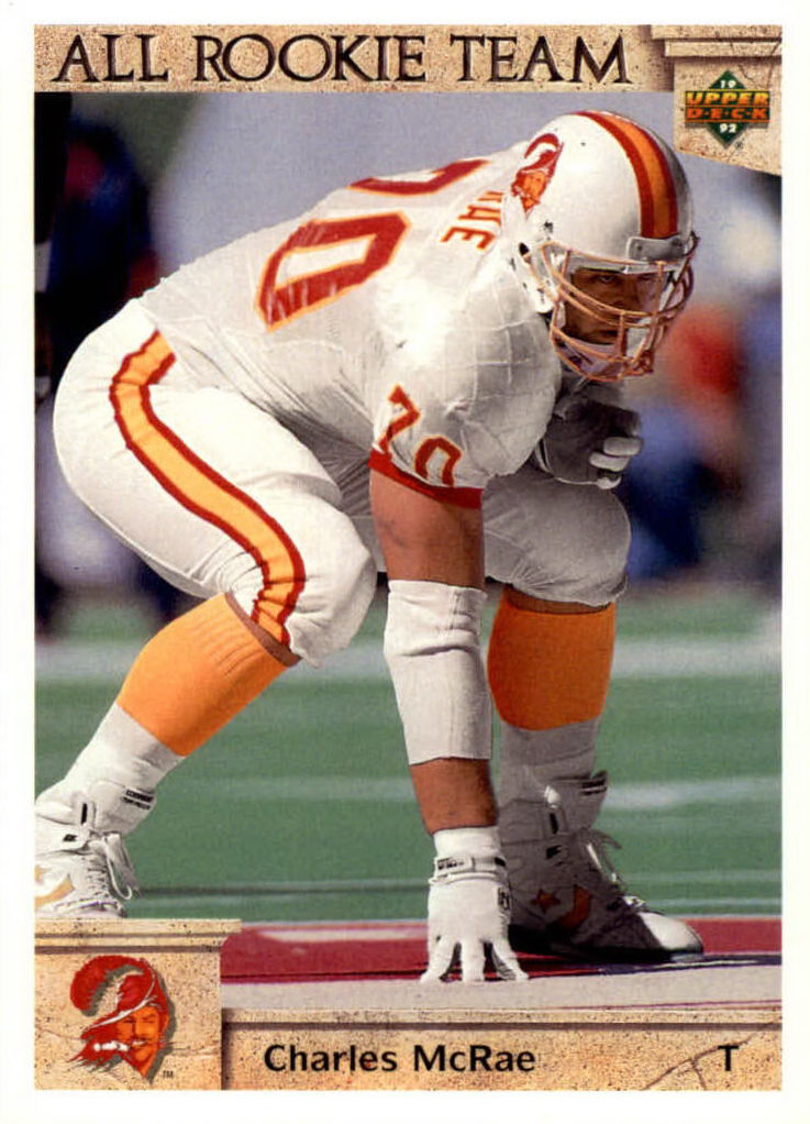 NFL 1992 Upper Deck - No 41 - Charles McRae