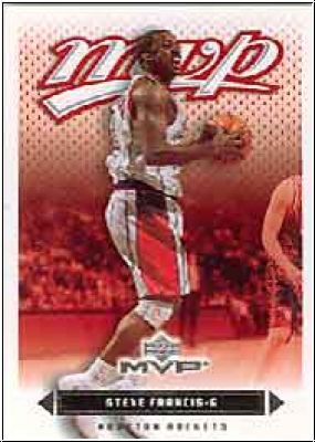 NBA 2003 / 04 Upper Deck MVP - No 51 - Steve Francis