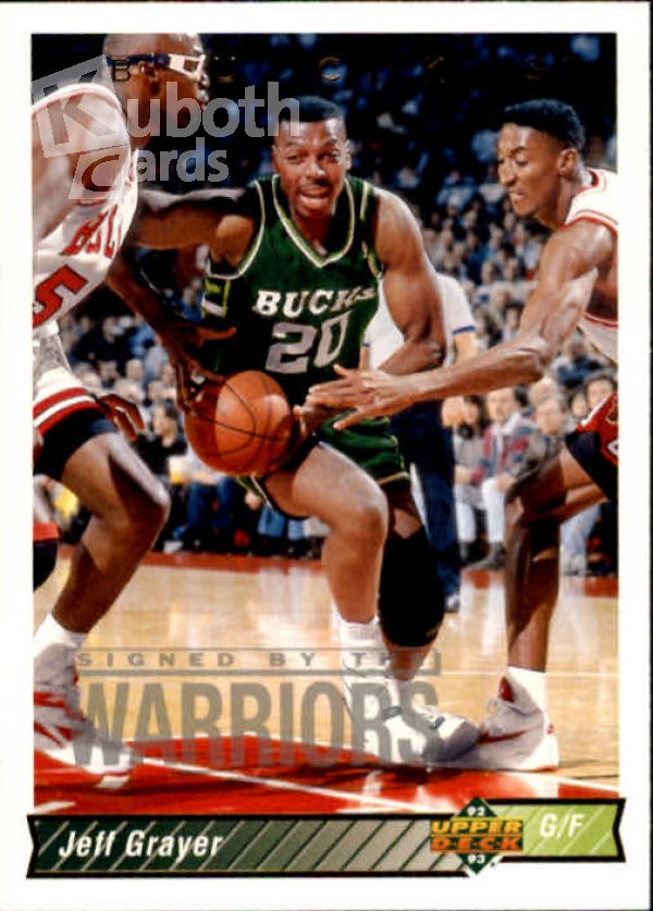 NBA 1992-93 Upper Deck - No 77 - Jeff Grayer