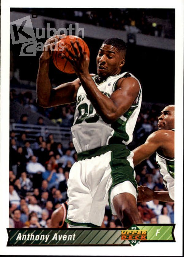 NBA 1992-93 Upper Deck - No. 313 - Anthony Avent