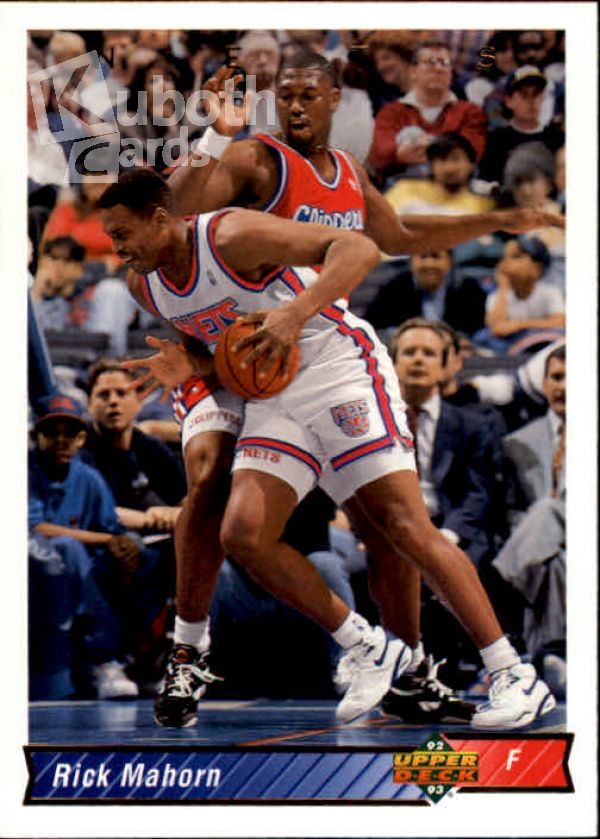 NBA 1992-93 Upper Deck - No. 316 - Rick Mahorn