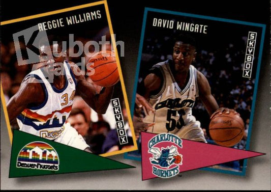 NBA 1992-93 SkyBox School Ties - No ST3 - Reggie Williams / David Wingate