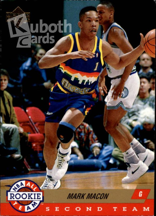 NBA 1992-93 Upper Deck All-Rookies - No AR10 - Mark Macon