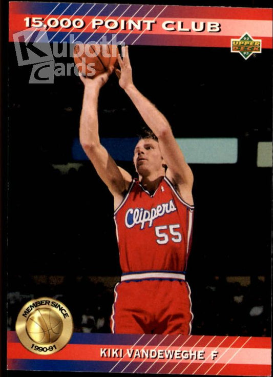 NBA 1992-93 Upper Deck 15000 Point Club - No PC7 - Kiki Vandeweghe