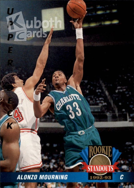 NBA 1992-93 Upper Deck Rookie Standouts - No RS2 - Alonzo Mourning