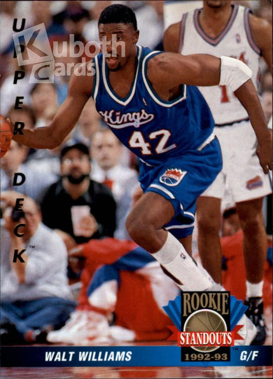 NBA 1992-93 Upper Deck Rookie Standouts - No RS18 - Walt Williams