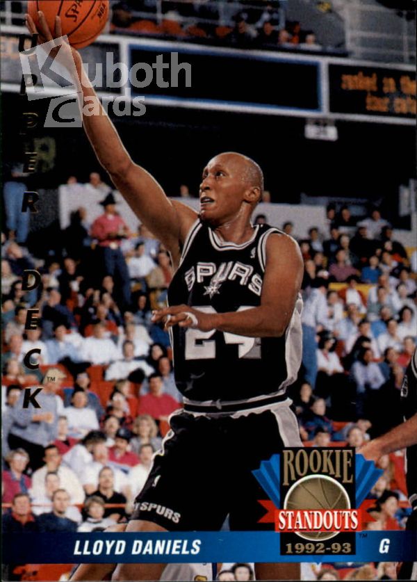 NBA 1992-93 Upper Deck Rookie Standouts - No RS19 - Lloyd Daniels