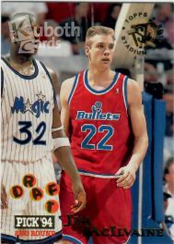 NBA 1994-95 Stadium Club - No. 318 - Jim McIlvaine