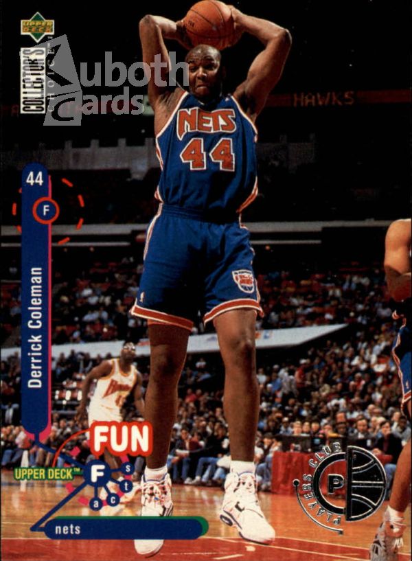NBA 1995-96 Collector's Choice Players Club - No 182 - Derrick Coleman