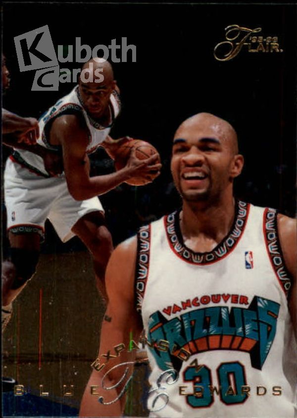 NBA 1995-96 Flair - No 197 - Blue Edwards
