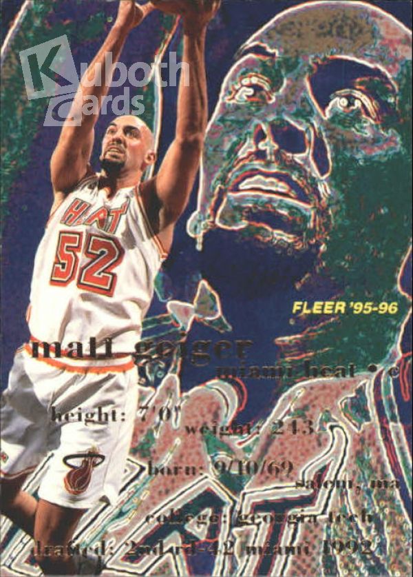 NBA 1995-96 Fleer - No 94 - Matt Geiger